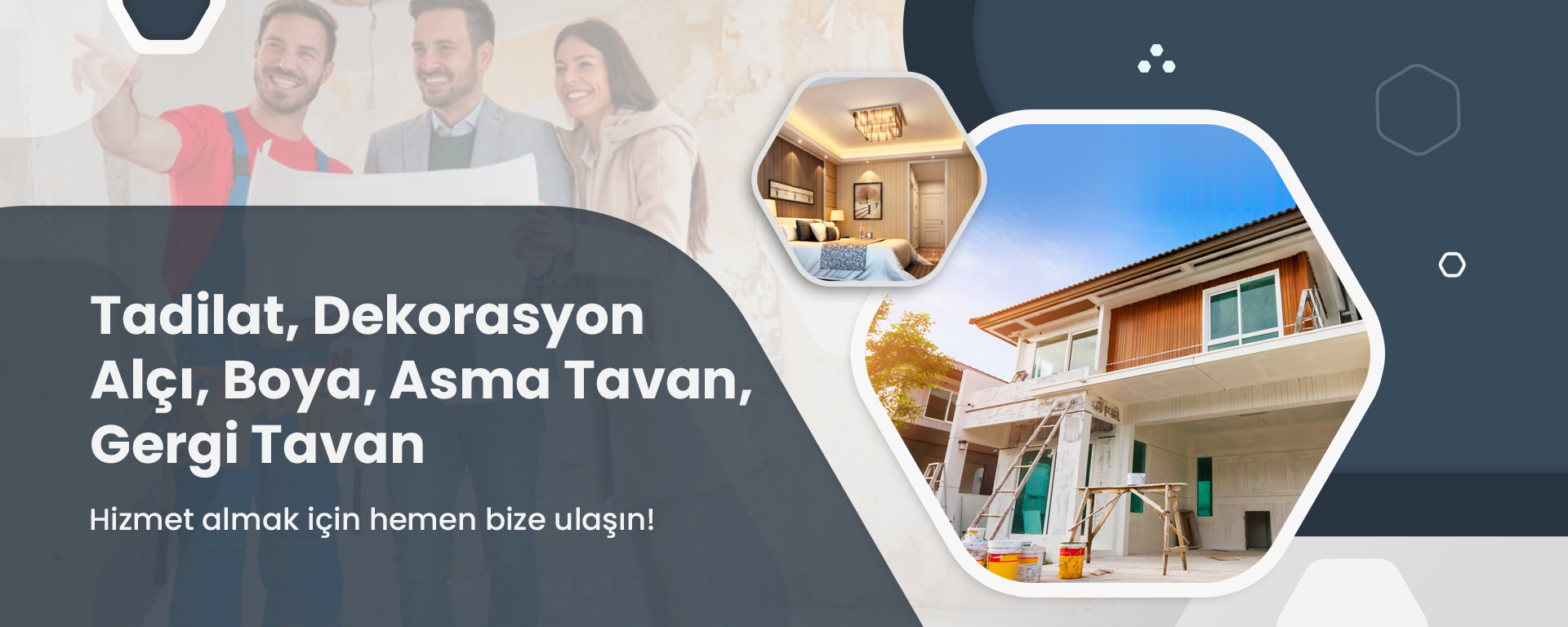 Tadilat, Dekorasyon Alçı, Boya, Asma Tavan, Gergi Tavan